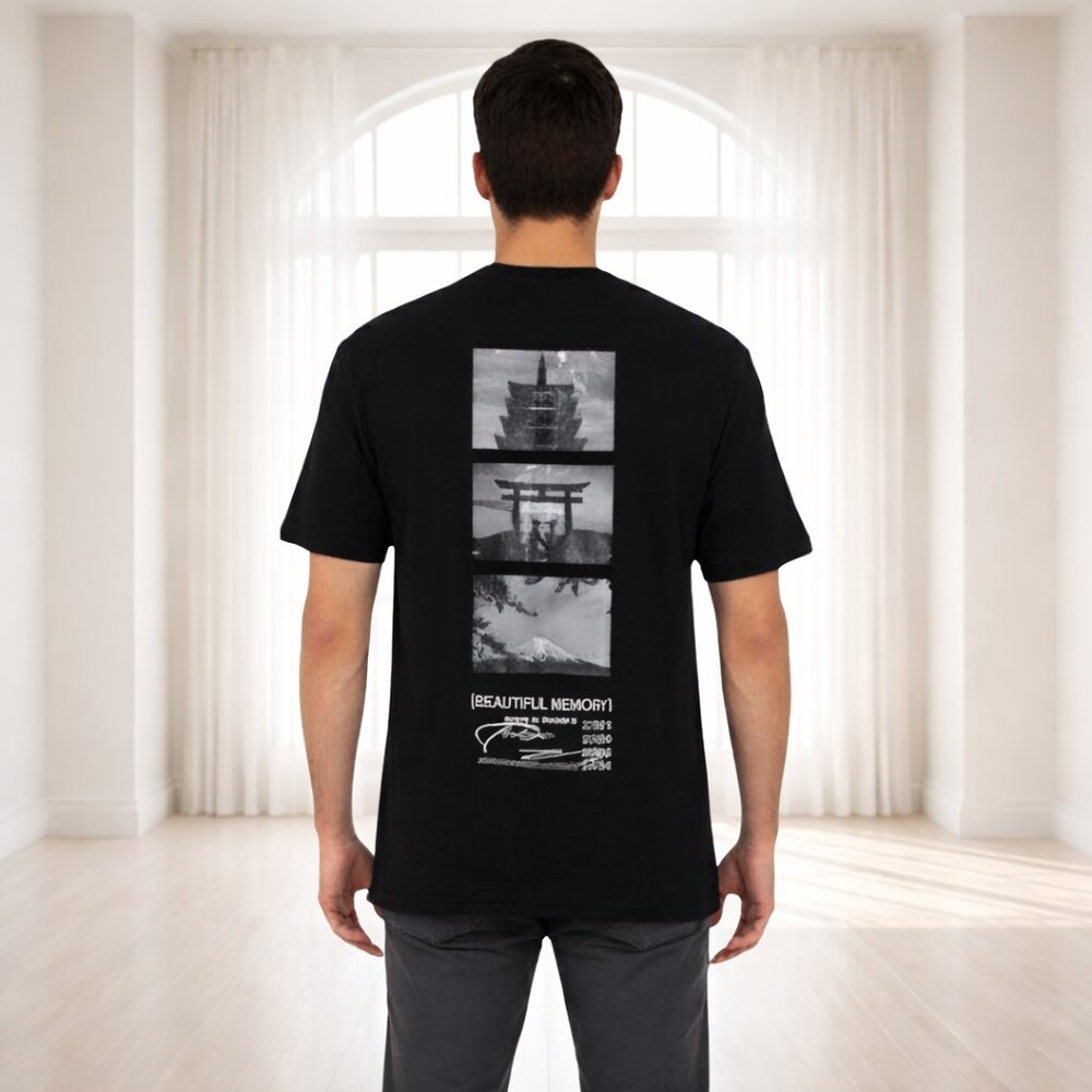 2 for $15 Streetwear Aesthetic! Men's XL Shein Black Tokyo Japan Graphic Tee